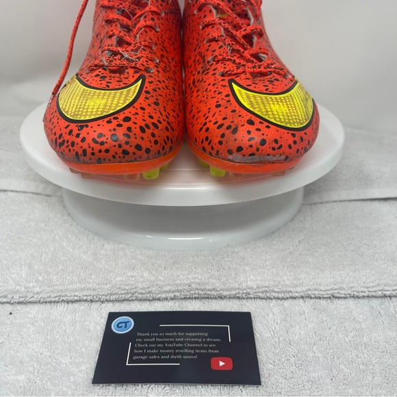 Nike Mercurial Vapor Superfly II CR7 Safari Orange Men’s 8 Soccer Cleats Italy - Picture 7 of 9